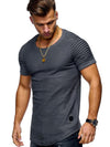 Men Bamboo Fiber T-Shirts 2018 Men's summer T-Shirts Tops Male Short Sleeve Cotton Tops tees bodybuilding Fold T-shirt man 3XL - nexusfitness