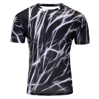 2018 High Quality Water Droplets Move Printed 3D T-shirts Punk 3D Short Sleeve T-Shirt M-4XL /6 style Men's T-Shirts - nexusfitness