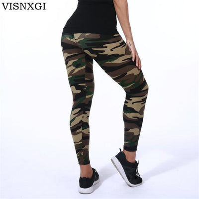 VISNXGI High Quality Women Leggings High Elastic Skinny Camouflage Legging Spring Summer Slimming Women Leisure Jegging Pants - nexusfitness