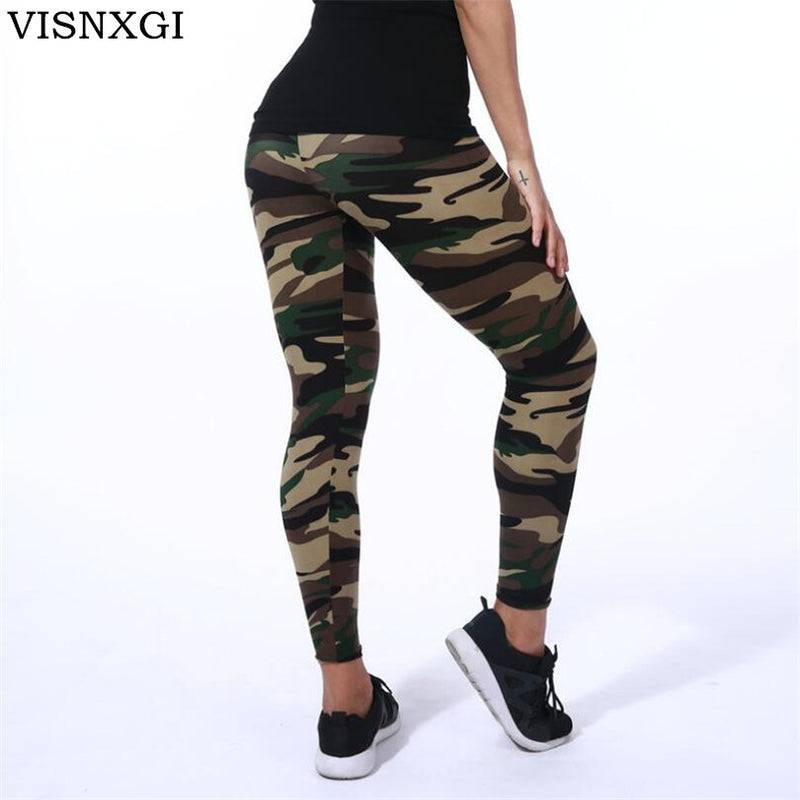 VISNXGI High Quality Women Leggings High Elastic Skinny Camouflage Leg -  nexusfitness