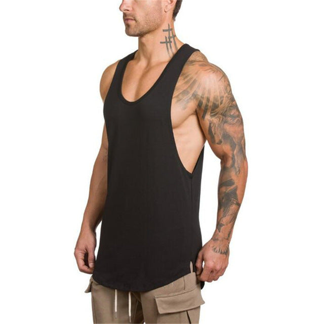 Mens Lonsdale Vest Sleeveless T Shirt Gym Summer Muscle Training Sports  Tank Top