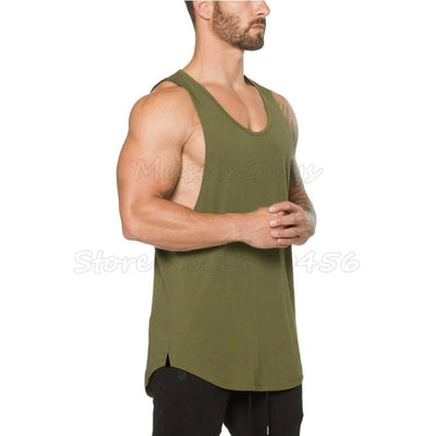 Brand mens sleeveless t shirts Summer Cotton Male Tank Tops gyms Clothing Bodybuilding Undershirt Golds Fitness tanktops tees - nexusfitness