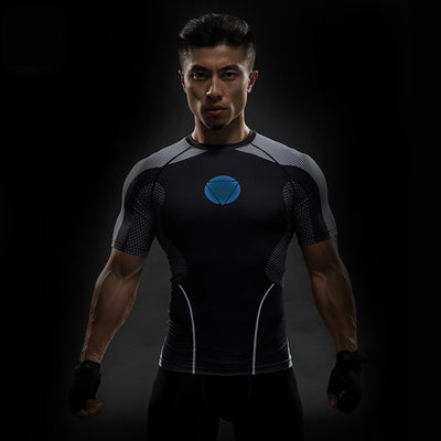 Short Sleeve 3D T Shirt Men T-Shirt Male Crossfit Tee Captain America Superman tshirt Men Fitness Compression Shirt Punisher MMA - nexusfitness