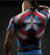 Short Sleeve 3D T Shirt Men T-Shirt Male Crossfit Tee Captain America Superman tshirt Men Fitness Compression Shirt Punisher MMA - nexusfitness