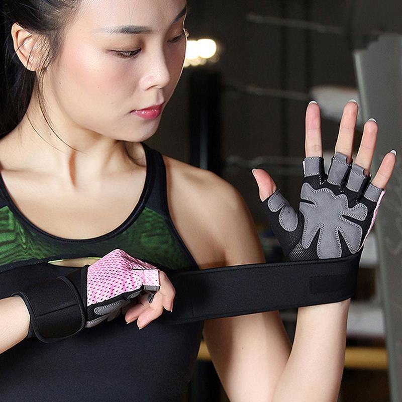Men Women Training Gym Gloves Fitness Weight Lifting Full Finger Support  Breathable Sports Exercise Weights Glove Drop Shipping