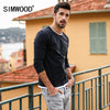 SIMWOOD 2018 Autumn New Fake Double Layered T-Shirt Men Long Sleeve 100% Cotton Fashion Tops High Quality Slim Fit Tees 180109 - nexusfitness