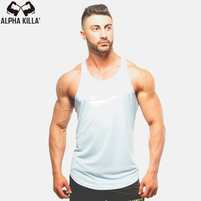 2018 New Golds gyms Brand singlet canotte bodybuilding stringer tank top men fitness T shirt muscle guys sleeveless vest - nexusfitness